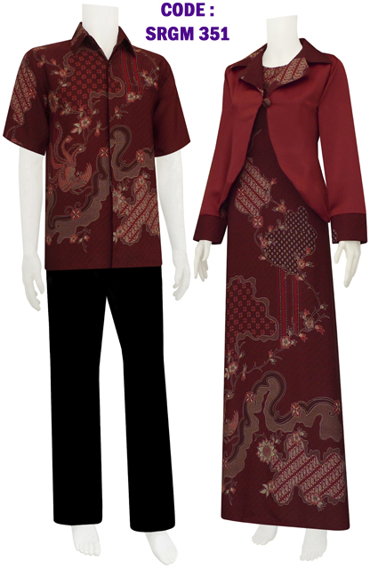 Pakaian batik  gamis model  bolero code SRGM 35 KOLEKSI 
