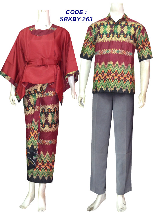  Model  baju batik  rok  lilit  atasan batwing code SRKBY 26 